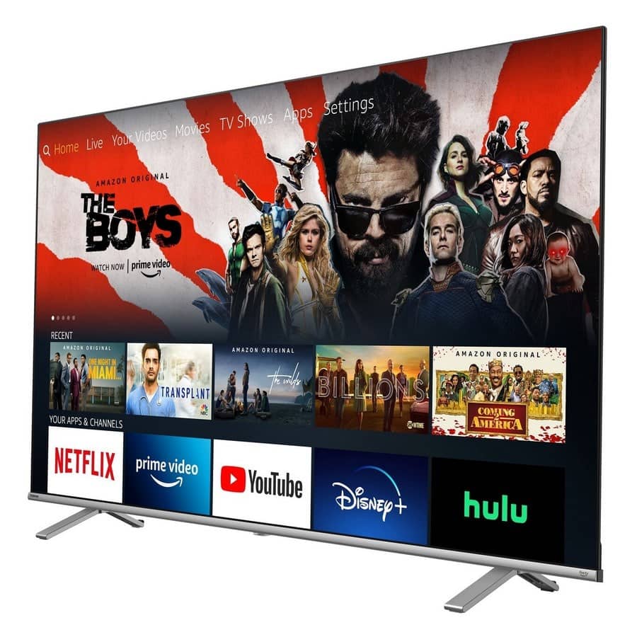 smart tv toshiba fire tv stick de lado