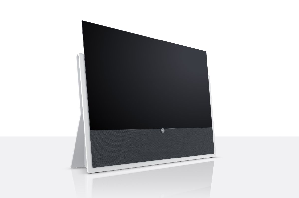 televisor de piedra Loewe iconic barra de sonido