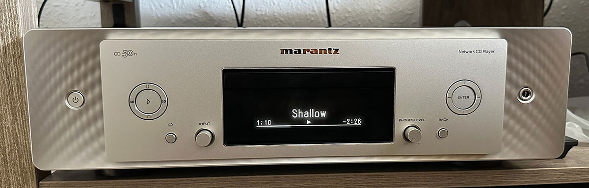 análisis Marantz CD 50n y MODEL 50 vista frontal CD 50n